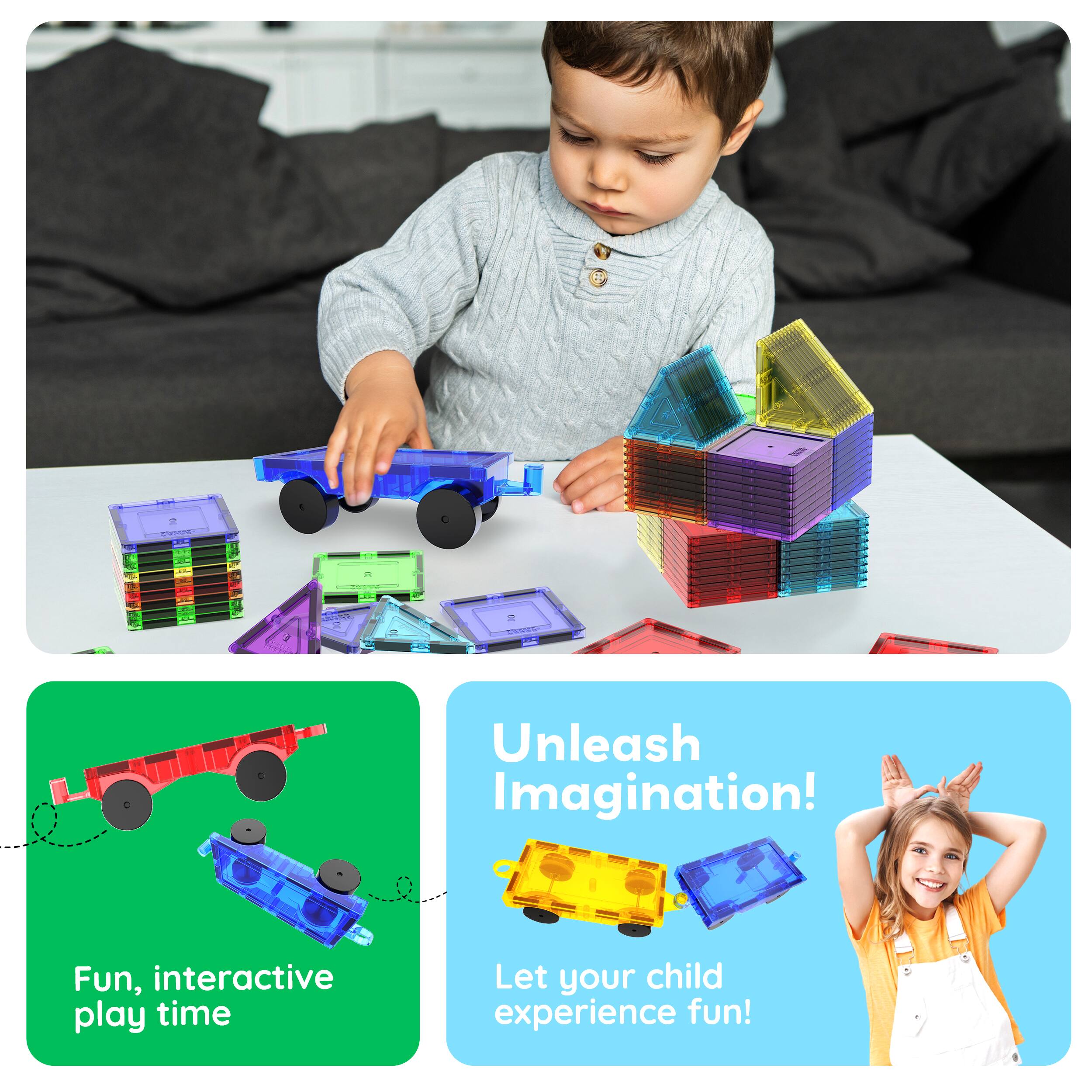 Unleash Imagination!  
Fun, interactive play time  
Let your child experience fun!