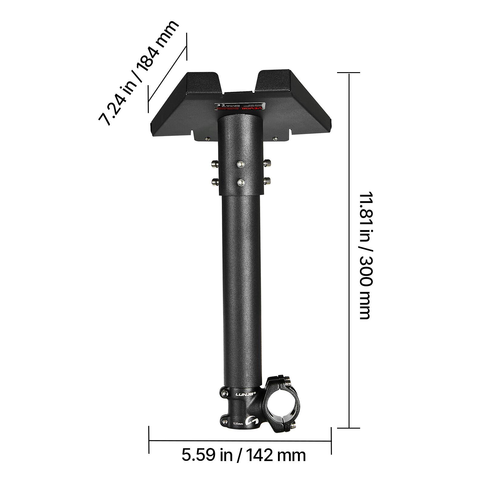 11.81in/ 300 mm, 7.24 in / 184 mm, 5.59 in / 142 mm