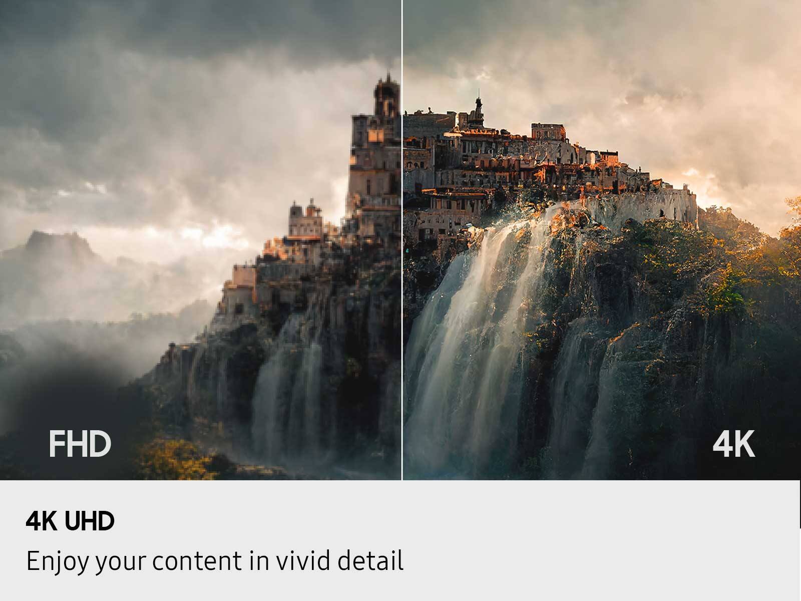 FHD  
4K  
4K UHD  
Enjoy your content in vivid detail