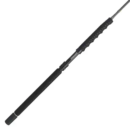 Front. PENN - Penn Carnage III Boat Conventional Spinning Fishing Rod 6’, up to 100 Lbs, Black - black.
