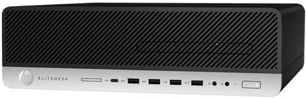 Left. HP - HP EliteDesk 800G4 SFF Intel i7-8700 16GB 512GB SSD Windows 11 Pro - Black.