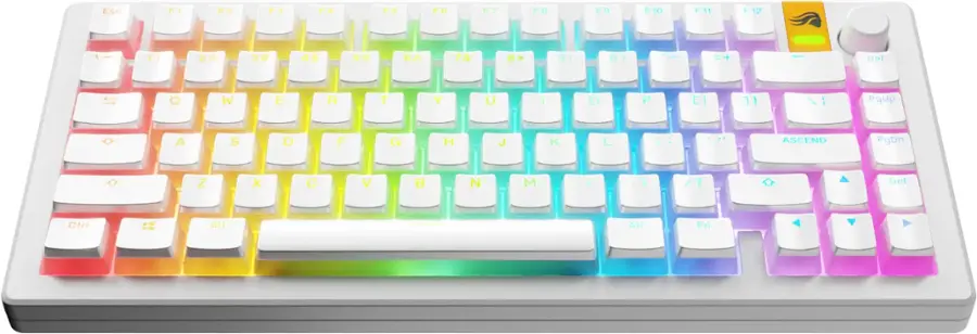 ESC F1 F2 F3 F4 F5 F6 F7 F8 F9 F10 F11 F12 1 2 3 4 5 6 7 8 9 0

Del: Ctrl Alt Fn

PgUp: Ascend

PgDn: Z X C V B N M < > / ? ? Del Ctrl Alt Fn