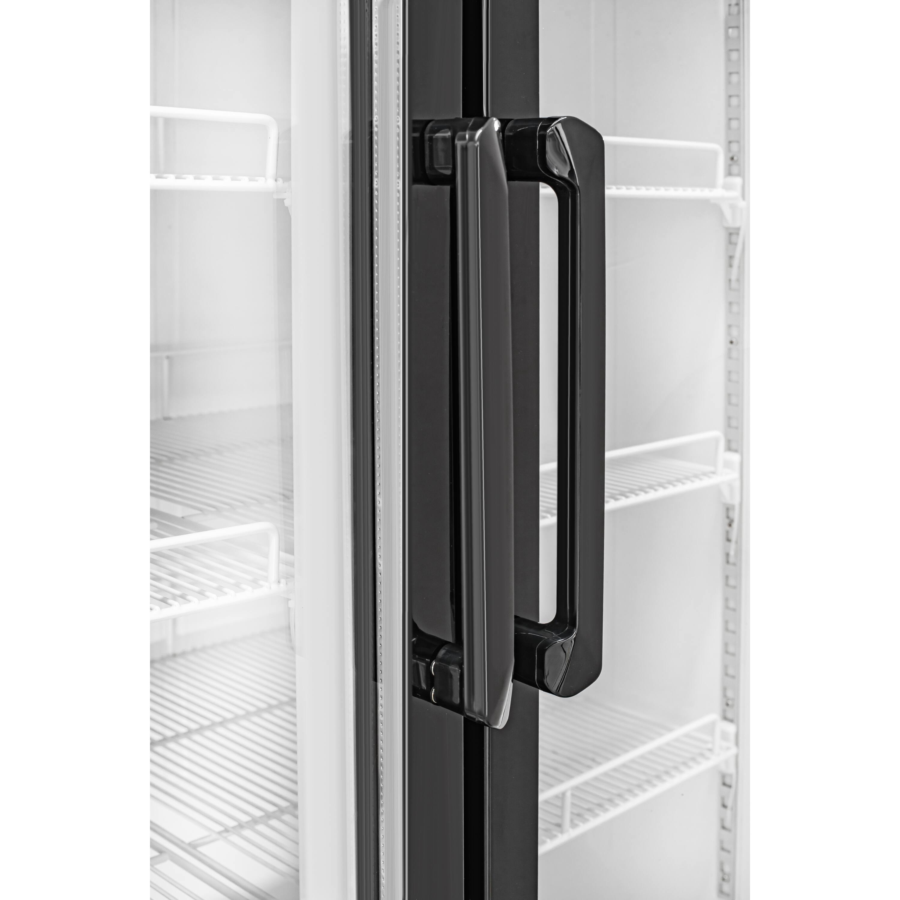 Alt View 4. Equator - Equator Vitlife 35 Cu Ft Commercial 2 Glass Door Merchandiser Refrigerator, LED, Adjustable Shelves, Auto Defrost ETL - Black.