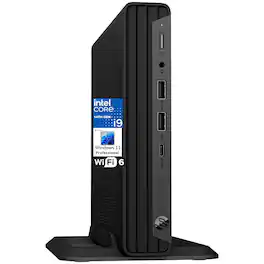 HP - Elite Mini 800 G9 Elite Desk Business Desktop, 14th Gen Intel 24-Core i9-14900T, 64GB DDR5 RAM, 1TB SSD, WiFi 6 - Black