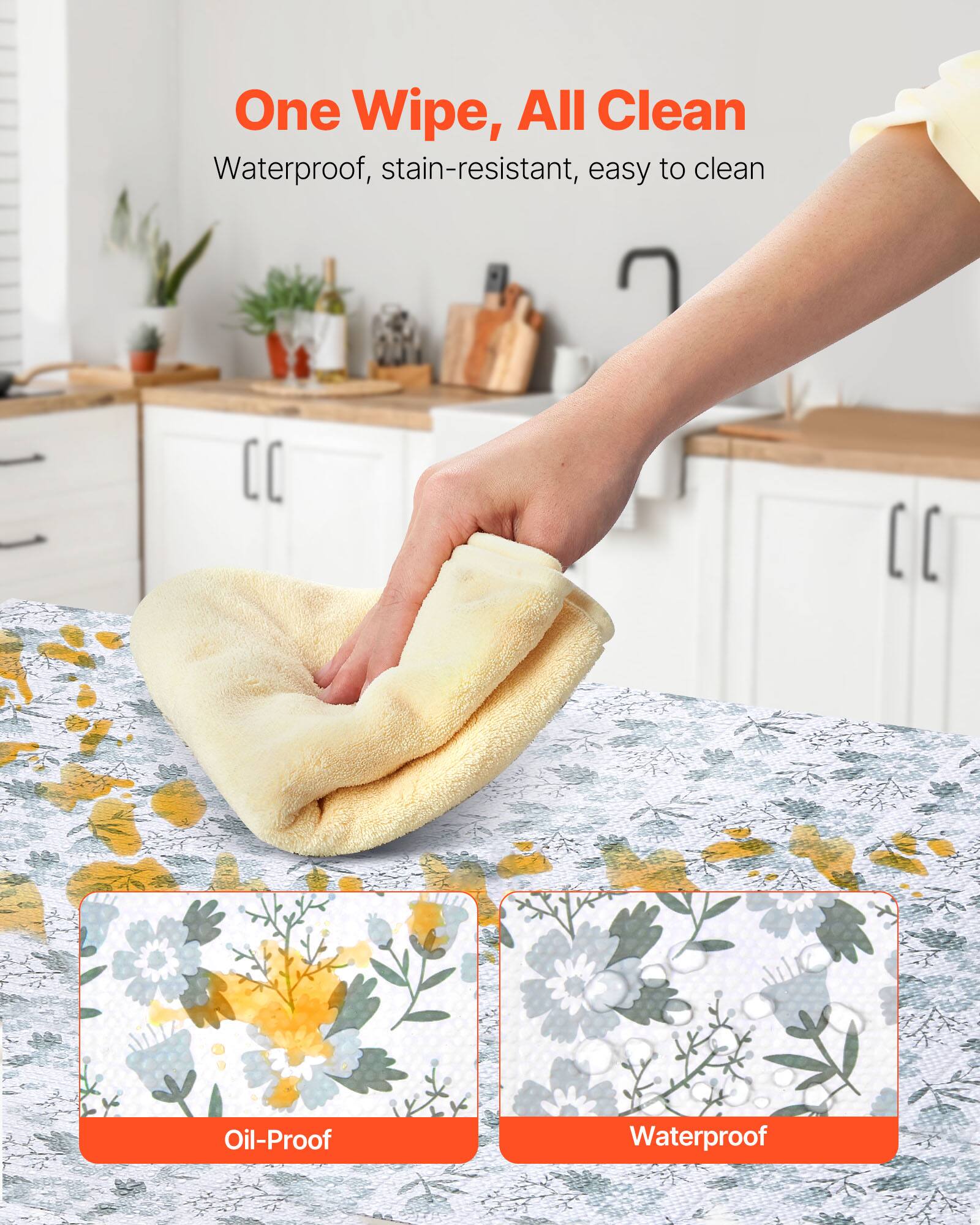 One Wipe, All Clean

Waterproof, stain-resistant, easy to clean

Oil-Proof

Waterproof