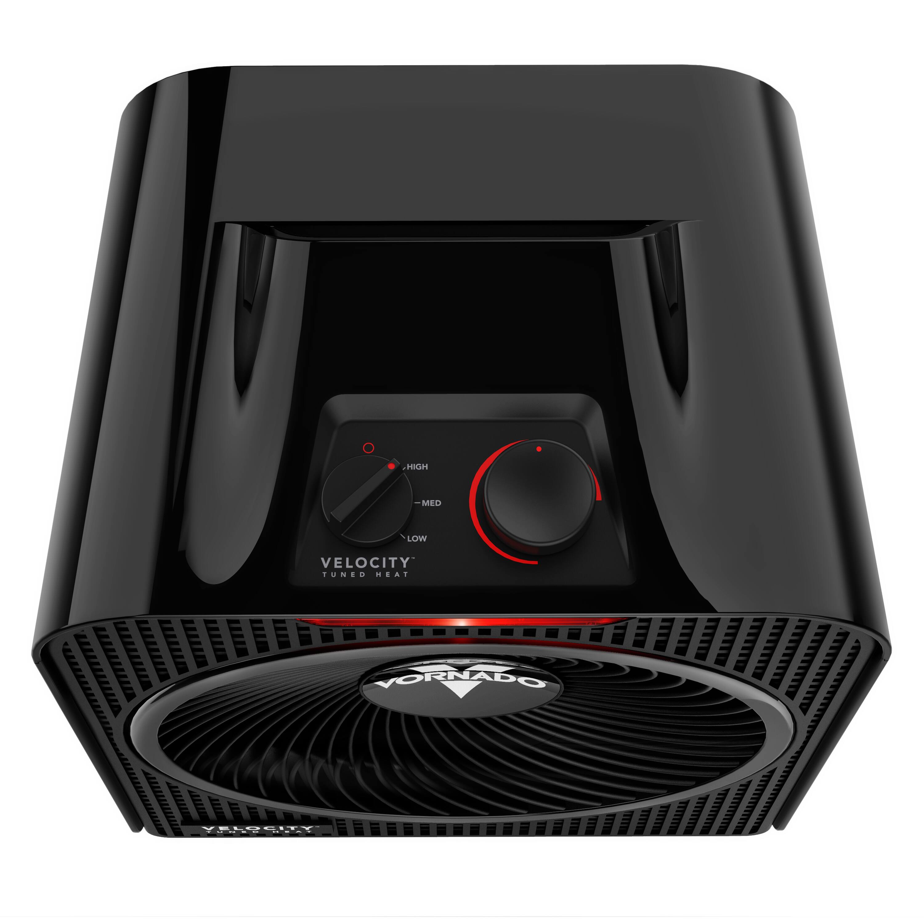 The text on the image reads "Vornado Velocity Heater."