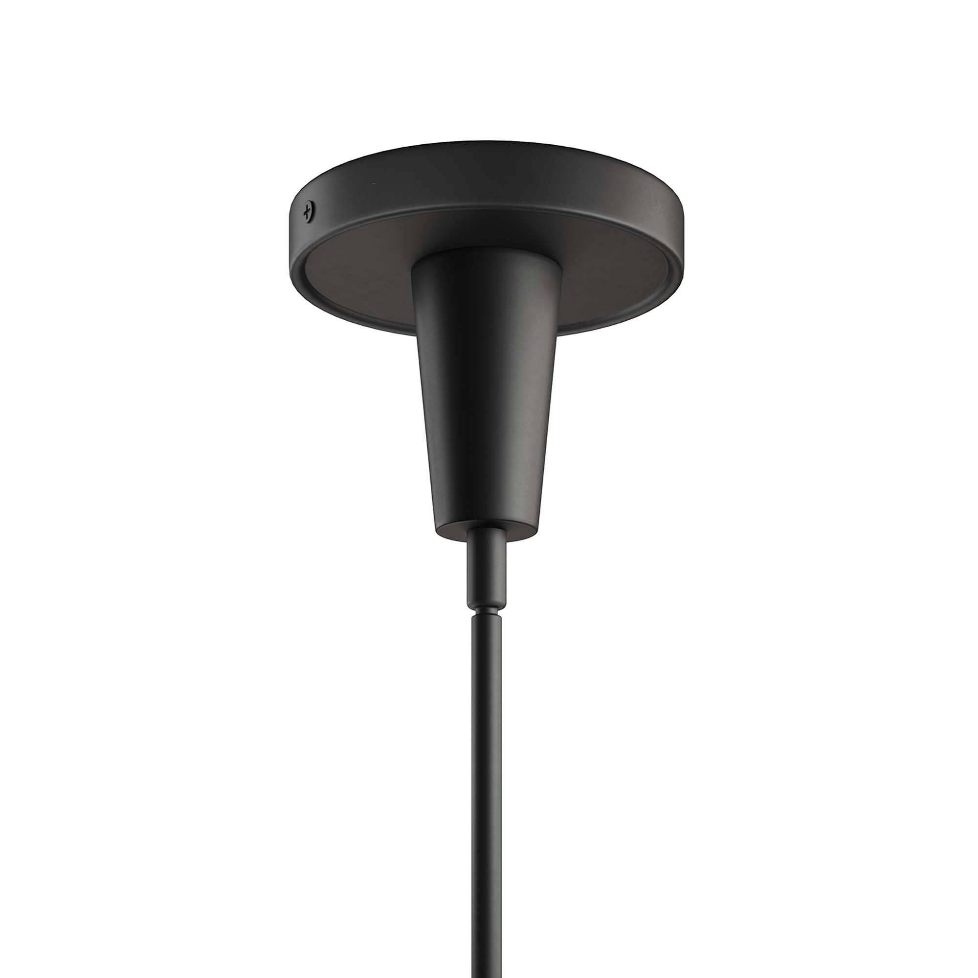 Alt View 4. Modway - Beacon 3-Light Pendant Light by Modway - Opal Black.