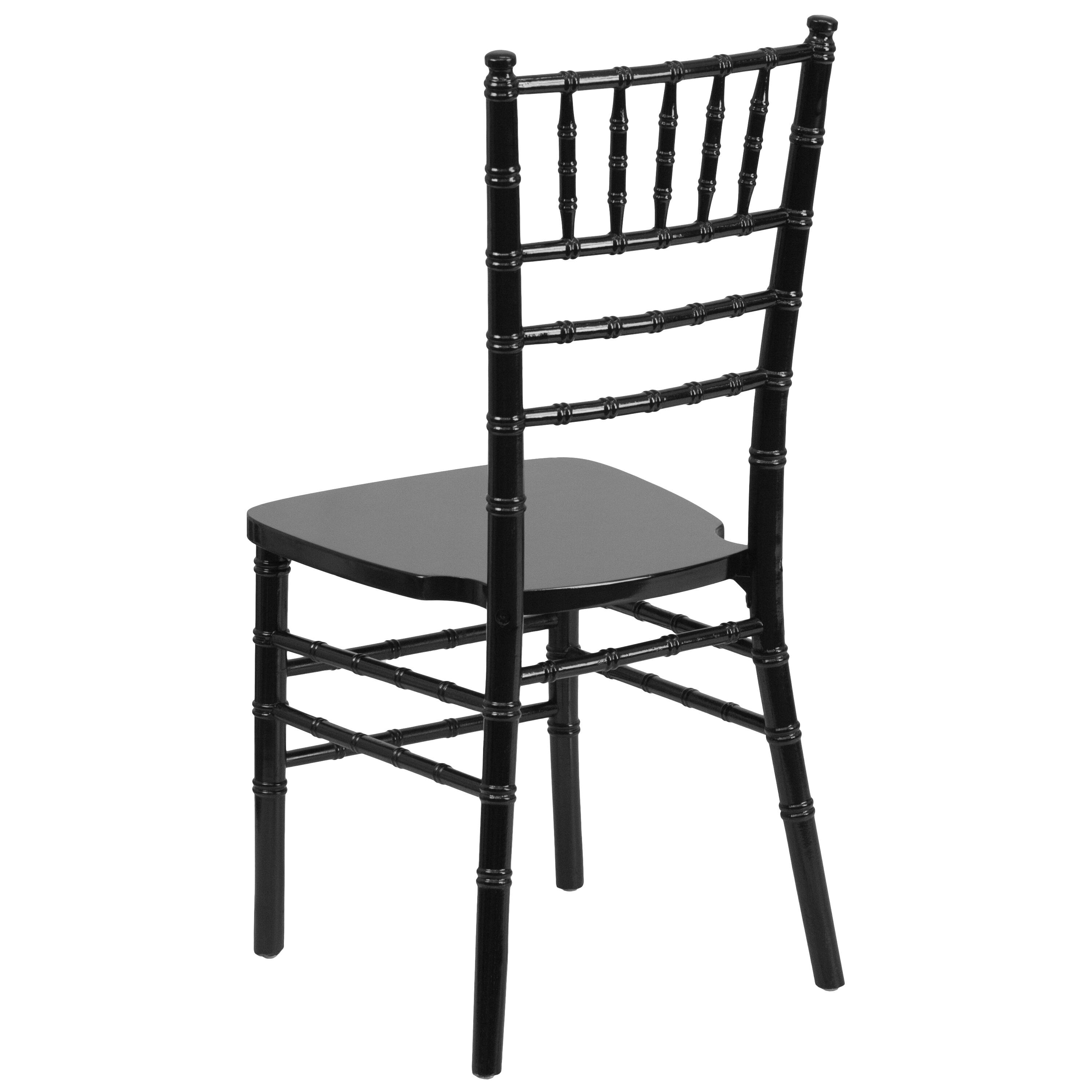 Alt View 5. Emma + Oliver - Wedding & Event Wood Chiavari Dining Chair - Black.