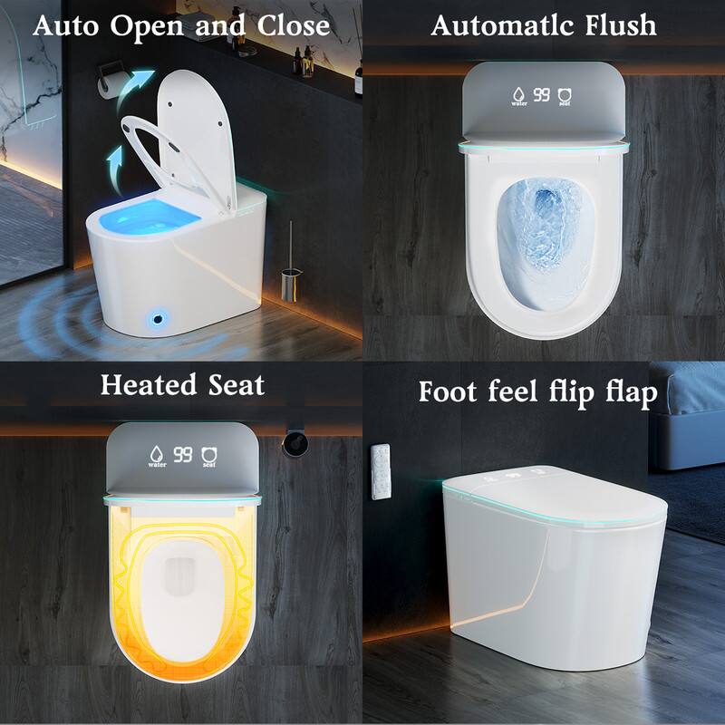Auto Open and Close  
Automatic Flush  
Heated Seat  
Foot feel flip flap
