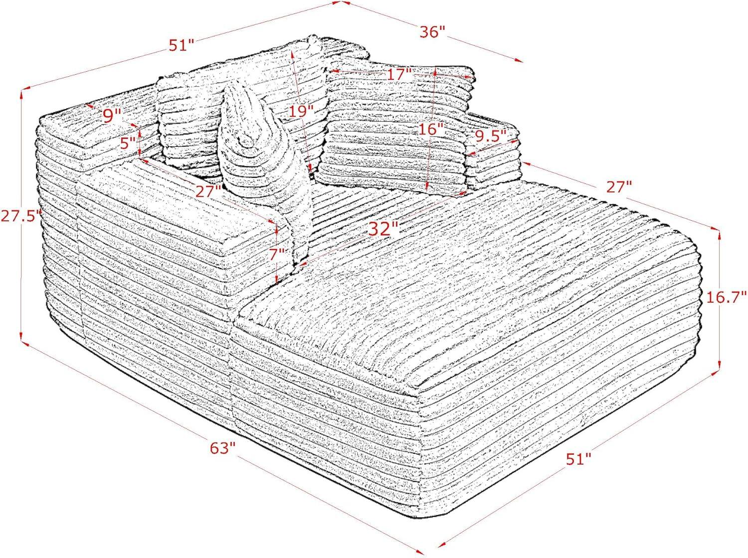 51"  
36"  
17"  
19"  
16"  
9.5"  
27"  
27.5"  
27"  
32"  
7"  
63"  
51"  
16.7"  
9"  
5"