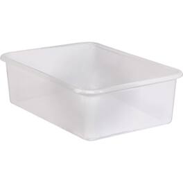 Teacher Created Resources - Large Plastic Storage Bin, Clear