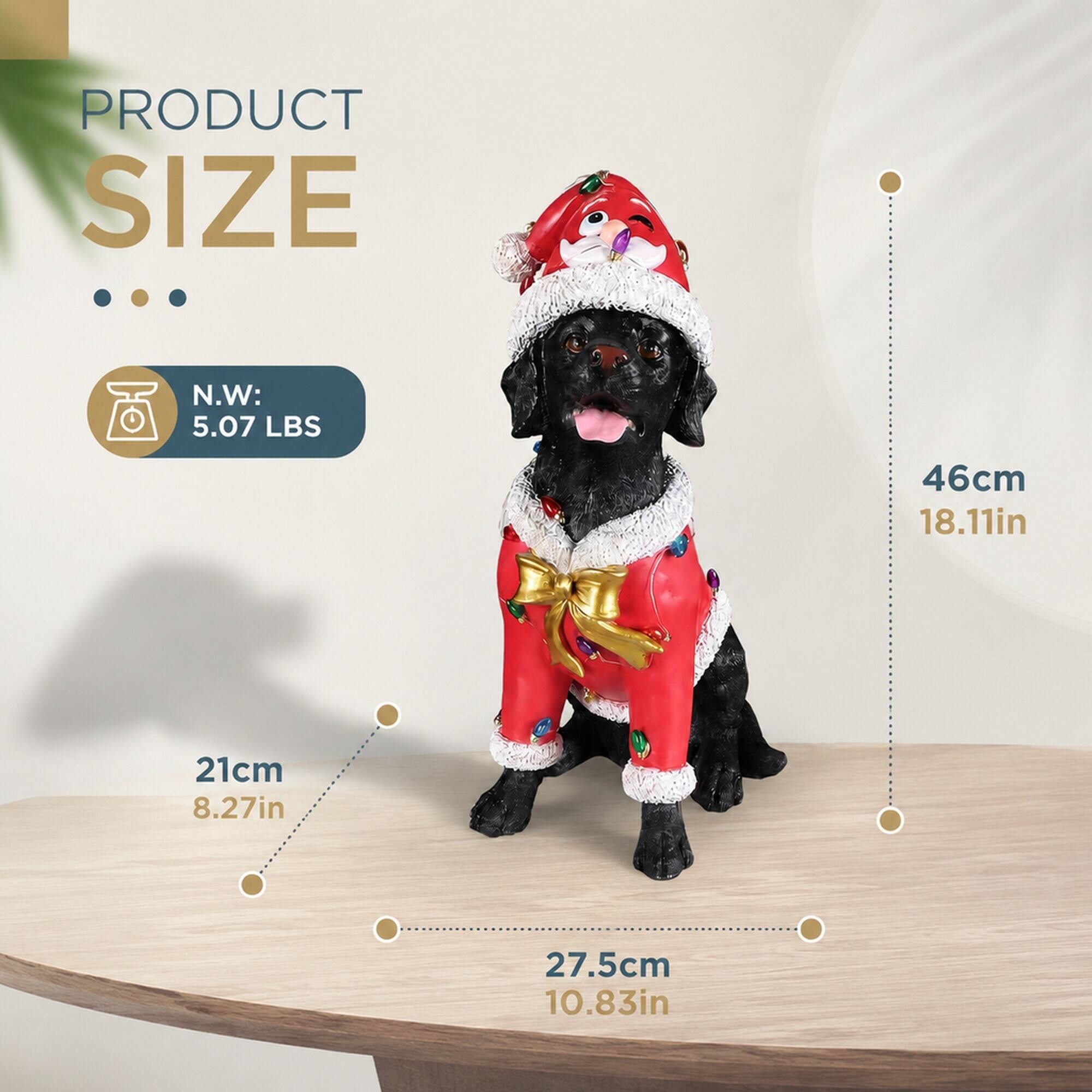 PRODUCT SIZE

N.W: 5.07 LBS

46cm 18.11in

21cm 8.27in

27.5cm 10.83in