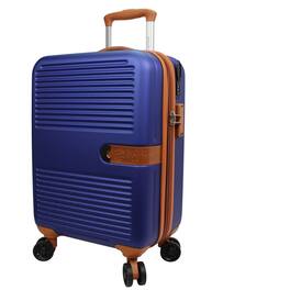 World Traveler - Smart Lightweight Hardside 20-Inch Carry-On Expandable Spinner Luggage with TSA Lock & USB Port - Navy