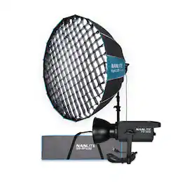 NANLITE - FS-300 Daylight AC LED Monolight Bundle with Rapid 120 Parabolic Softbox