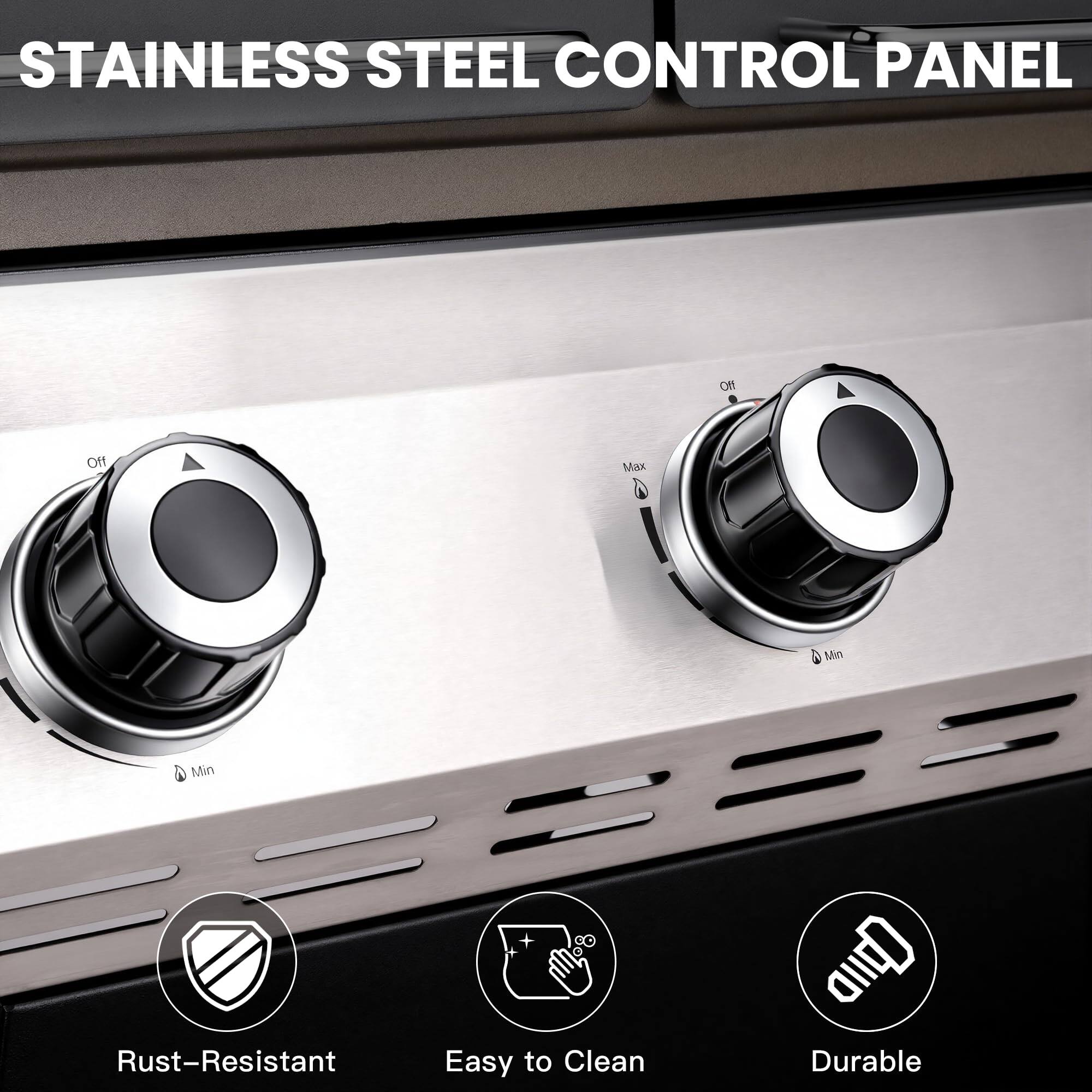 STAINLESS STEEL CONTROL PANEL

- Rust-Resistant
- Easy to Clean
- Durable