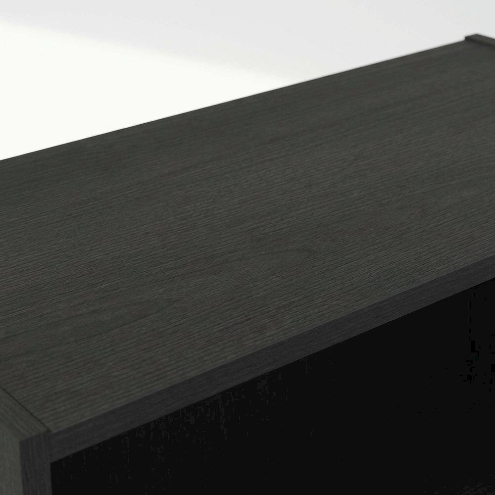 Alt View 1. FurniFact - Engineered Wood bookcase with sleek design for versatile storage - Americano.