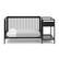Alt View 15. Graco - Fable 4-in-1 Convertible Crib and Changer - Black.