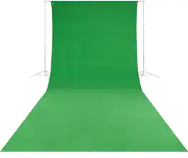 Westcott - 9 x 20-Feet Wrinkle-Resistant Polyester Background (ChromaKey Green)