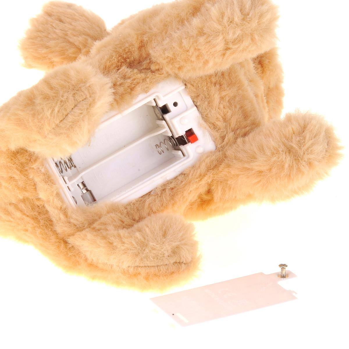 Alt View 1. JuzToys - Walking Dog Golden Retriever Interactive Electronic Pet Plush Toy Puppy Barking and Moving - Brown.