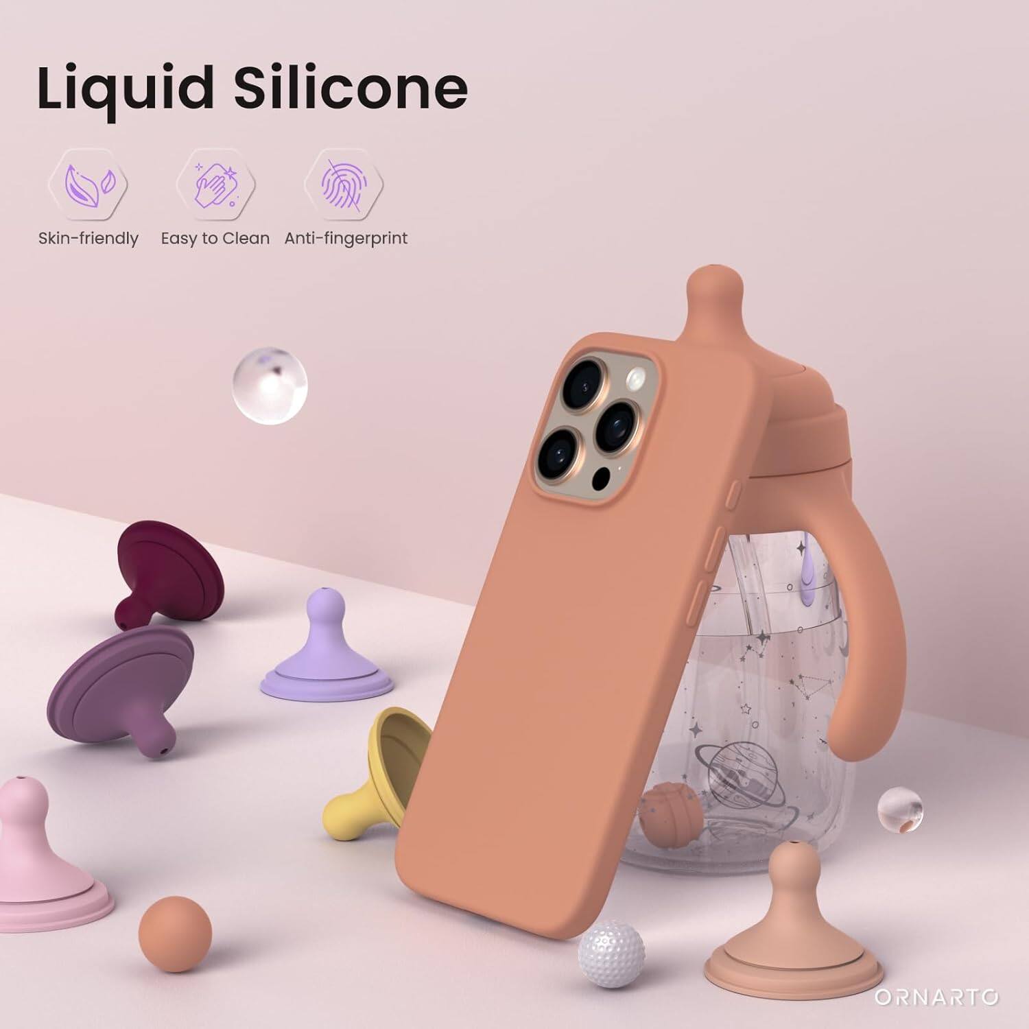 Liquid Silicone Skin-friendly Easy to Clean Anti-fingerprint ORNARTO