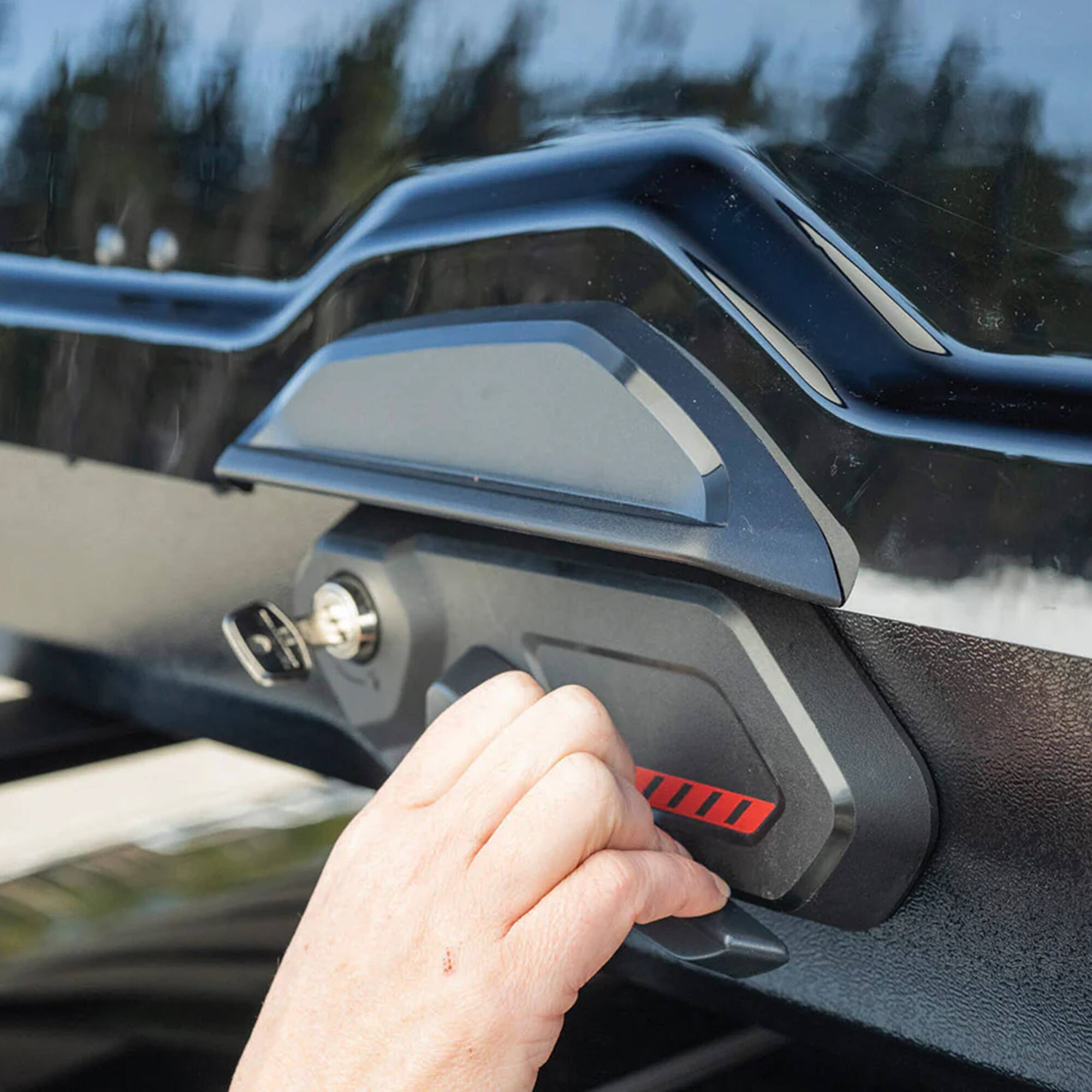 Alt View 8. Yakima - Yakima CBX XXL Roof Top Cargo Rugged Carrier Box Fits StreamLine Crossbar, Black - Obsidian.