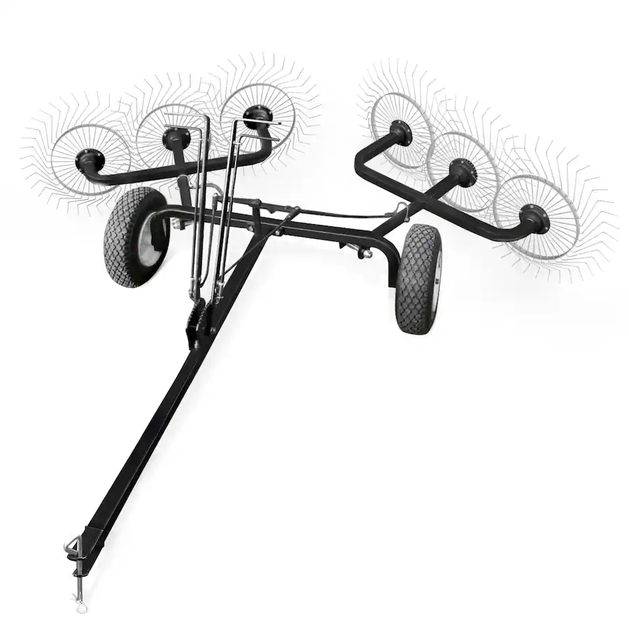 Arp1420 Style Inlet Rake Yard Tuff 60” Steel Tow Behind Acreage Rake Lawn Sweeper with Pin Style ...