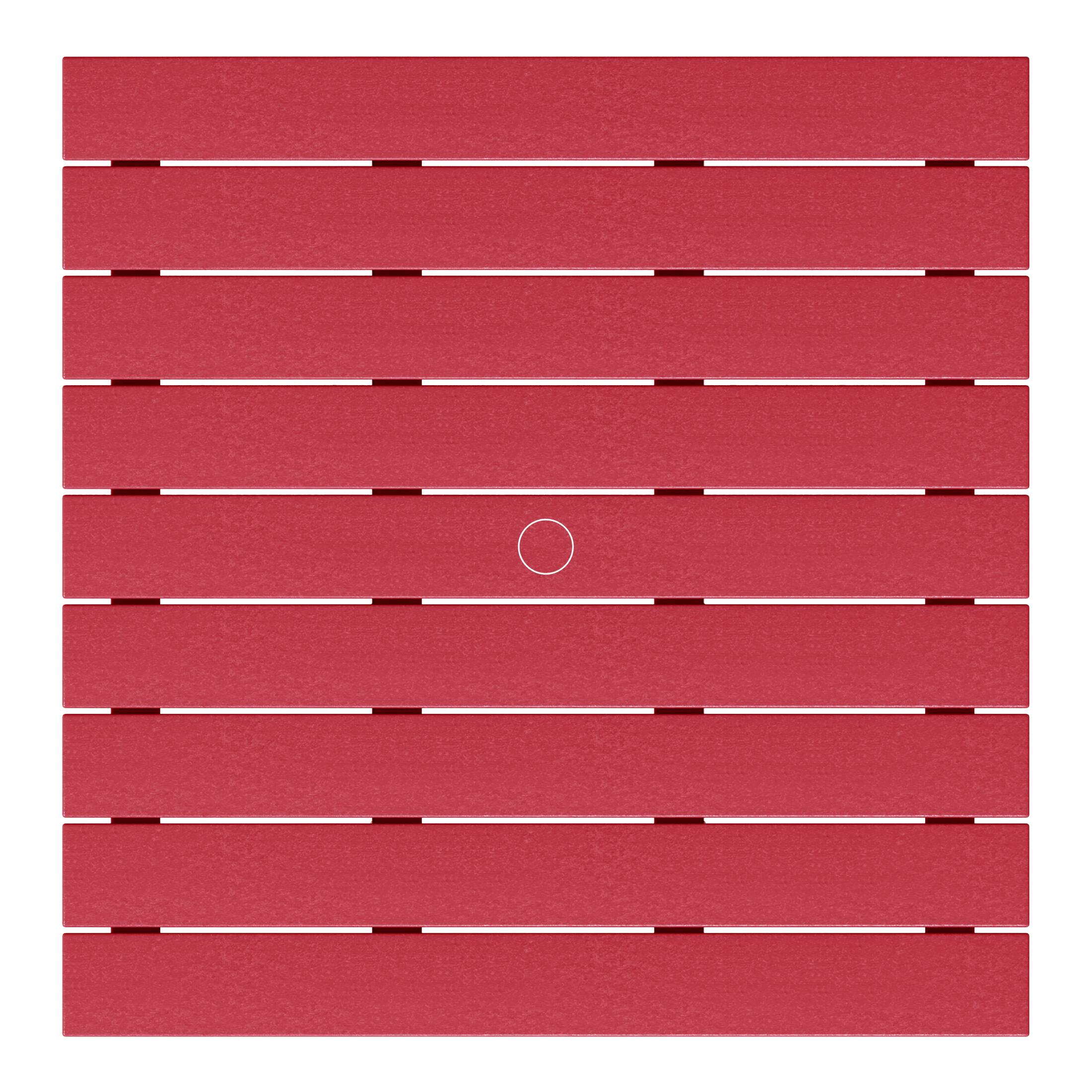 Alt View 1. WestinTrends - WestinTrends Malibu Kids Outdoor Patio Furniture HDPE 30" Wide Square Dining Table - Red.