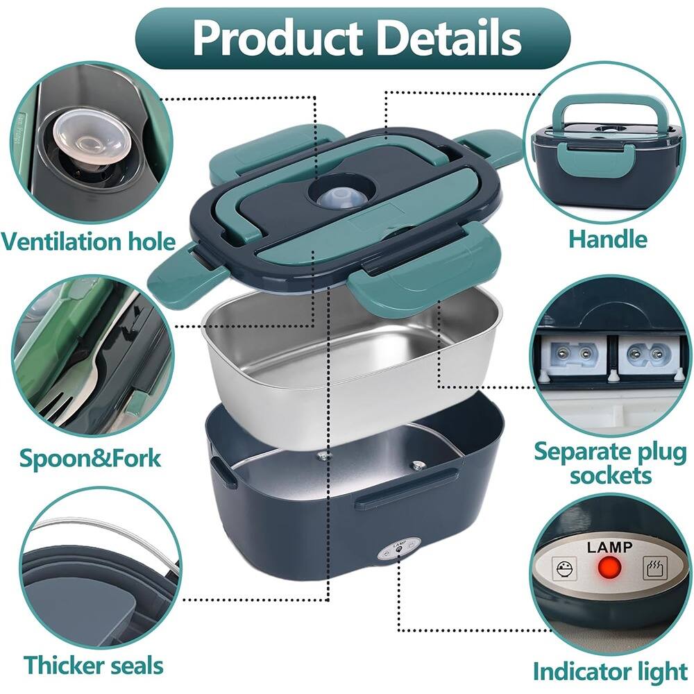 Product Details

- Ventilation hole
- Handle
- Spoon & Fork
- Thicker seals
- Separate plug sockets
- Indicator light