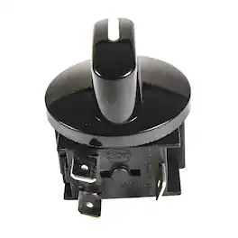 HQRP - Heavy-Duty 3-Position Rotary Switch with Knob - 2-Speed Fan Heater Selector 15 A 120-250 V UL Listed - Black
