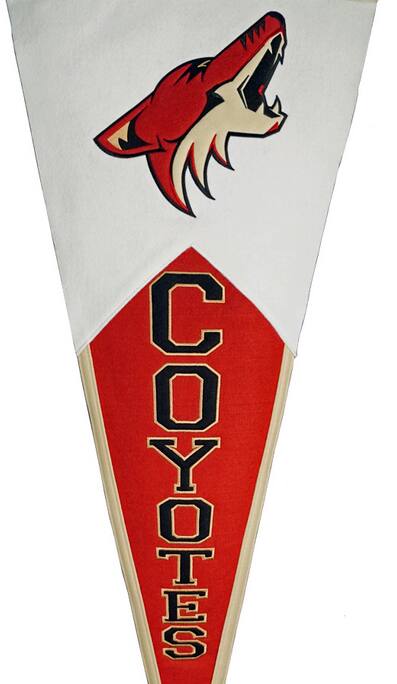 Alt View 3. Winning Streak Sports - Arizona Coyotes NHL GIANT SIZE Pennant 17x40 Wool Pennant - Multi.