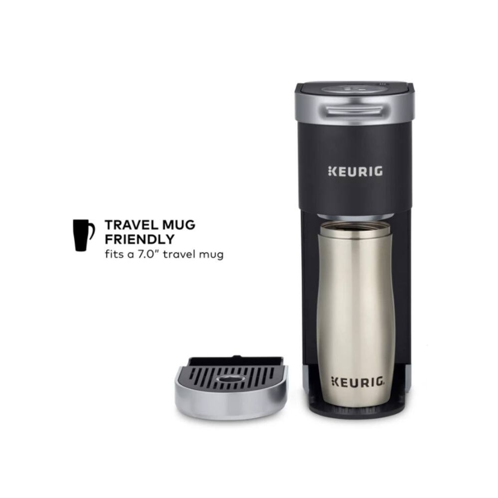 TRAVEL MUG FRIENDLY  
fits a 7.0" travel mug  

KEURIG