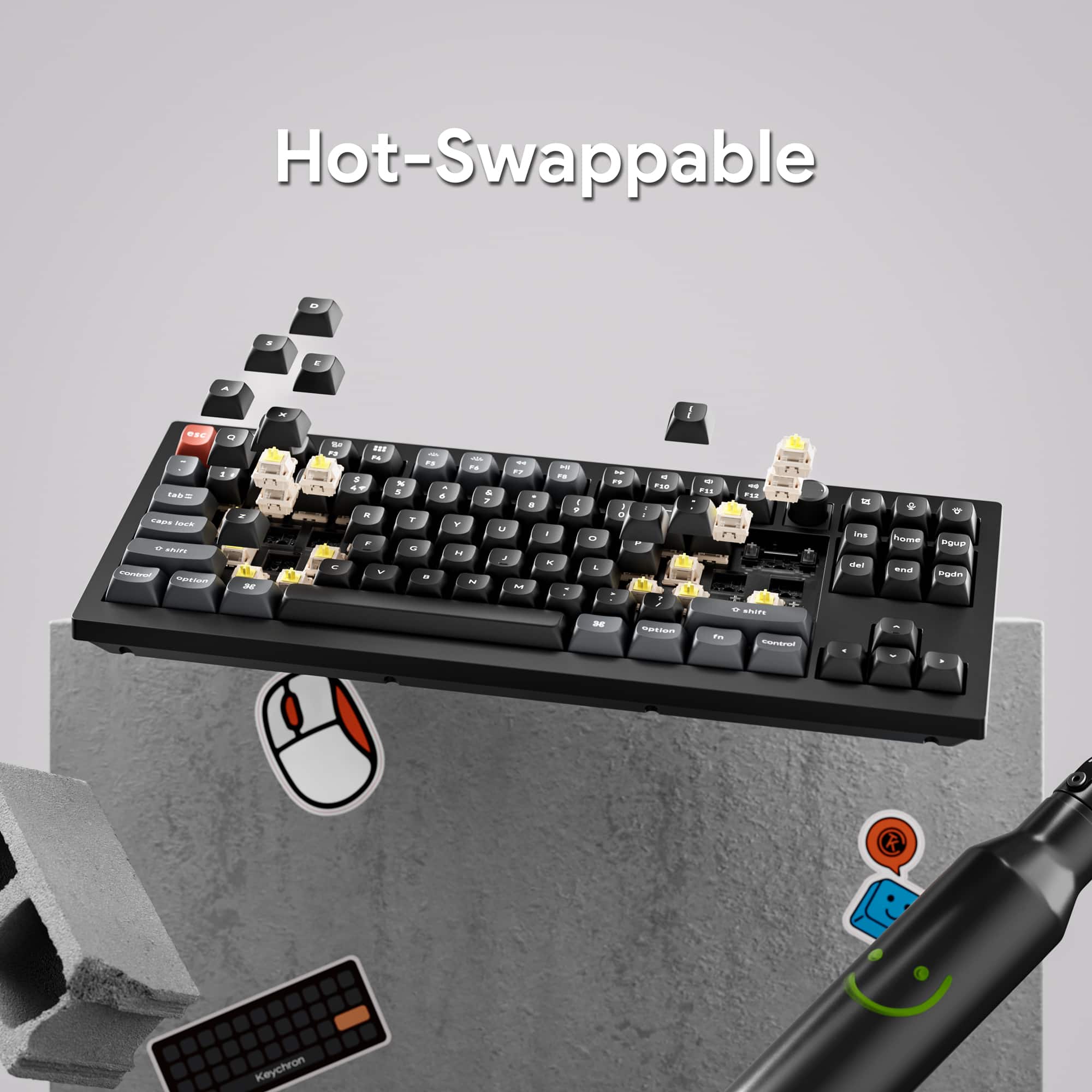 Keychron V10 Ultra 8K 75% Alice Ergonomic Wireless Mechanical