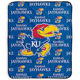 Pegasus - Kansas Jayhawks 50" x 60" Repeat Wordmark Fleece Blanket - Multicolor