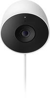 Google - Nest Cam Outdoor (wired, 2nd gen) - 2K Video and Gemini - 1-Pack - Snow - Front_Zoom