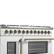 Alt View 9. Forno Appliances - 48 in. Wide 8 Burner Galiano 6.58 Cu. Ft. Freestanding Dual Fuel True Convection Range - White.