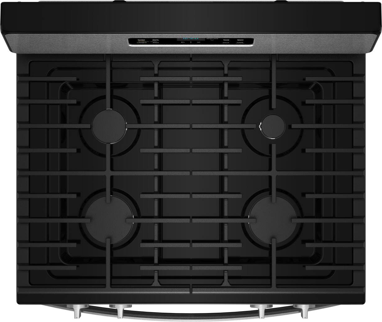 Alt View 14. Whirlpool - 30-inch Gas Range with Crispy Mode, Dishwasher Safe Grates, and Steam Clean - Stainless Steel.