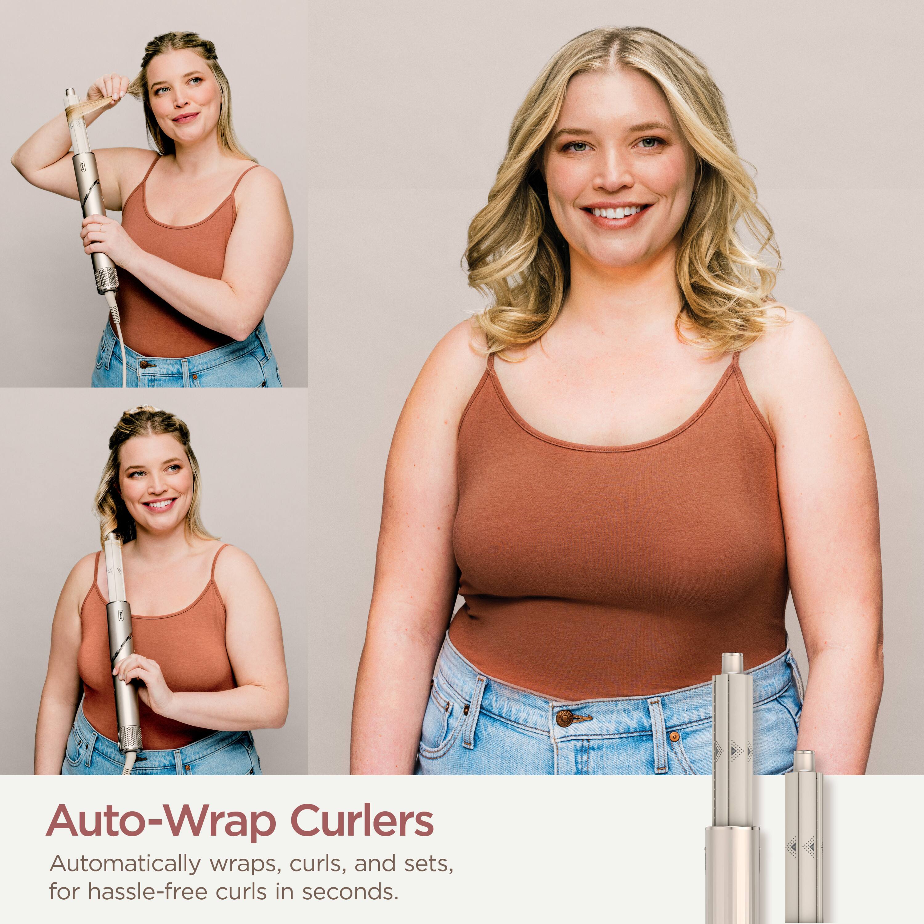 Auto-Wrap Curlers  
Automatically wraps, curls, and sets, for hassle-free curls in seconds.