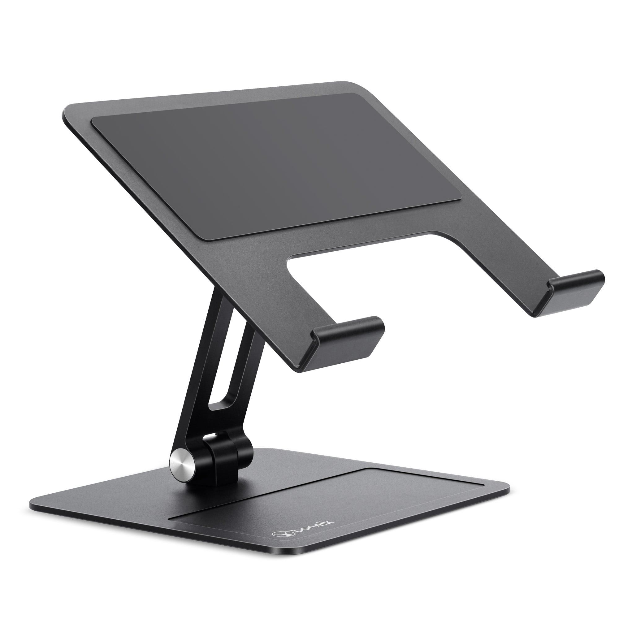 Bonelk - Elevate Junior Aluminum Riser Non-Slip Laptop Stand for 10" to 14" Notebooks - Black