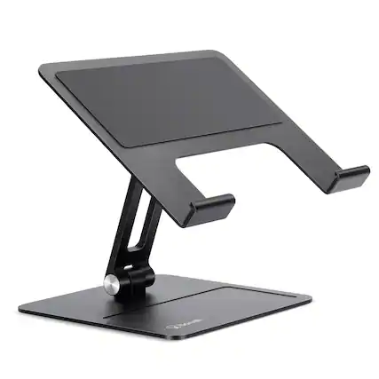 Front. Bonelk - BONELK Elevate Junior Aluminum Riser Non-Slip Laptop Stand for 10" to 14" Notebooks - Black - Black.