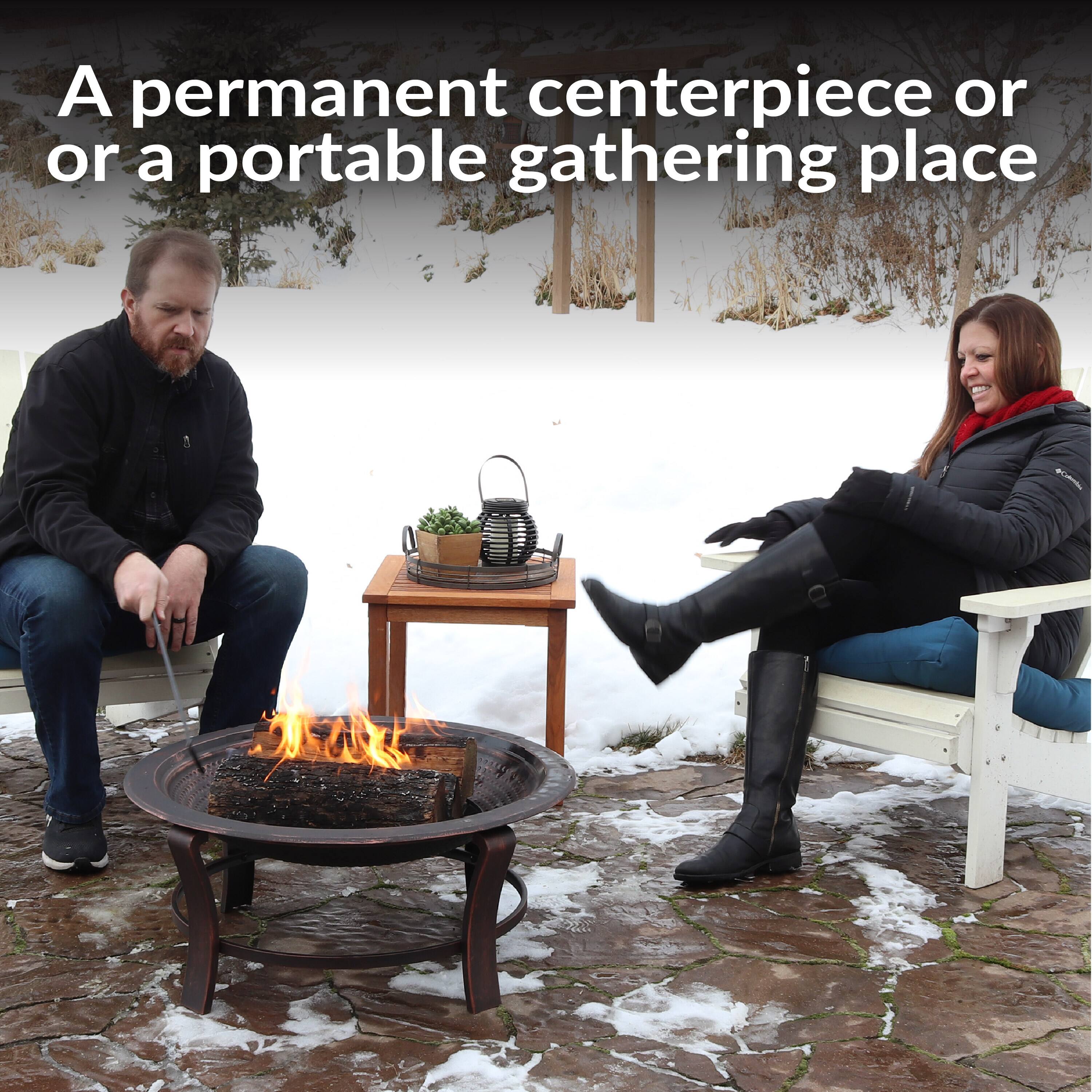 A permanent centerpiece or a portable gathering place
