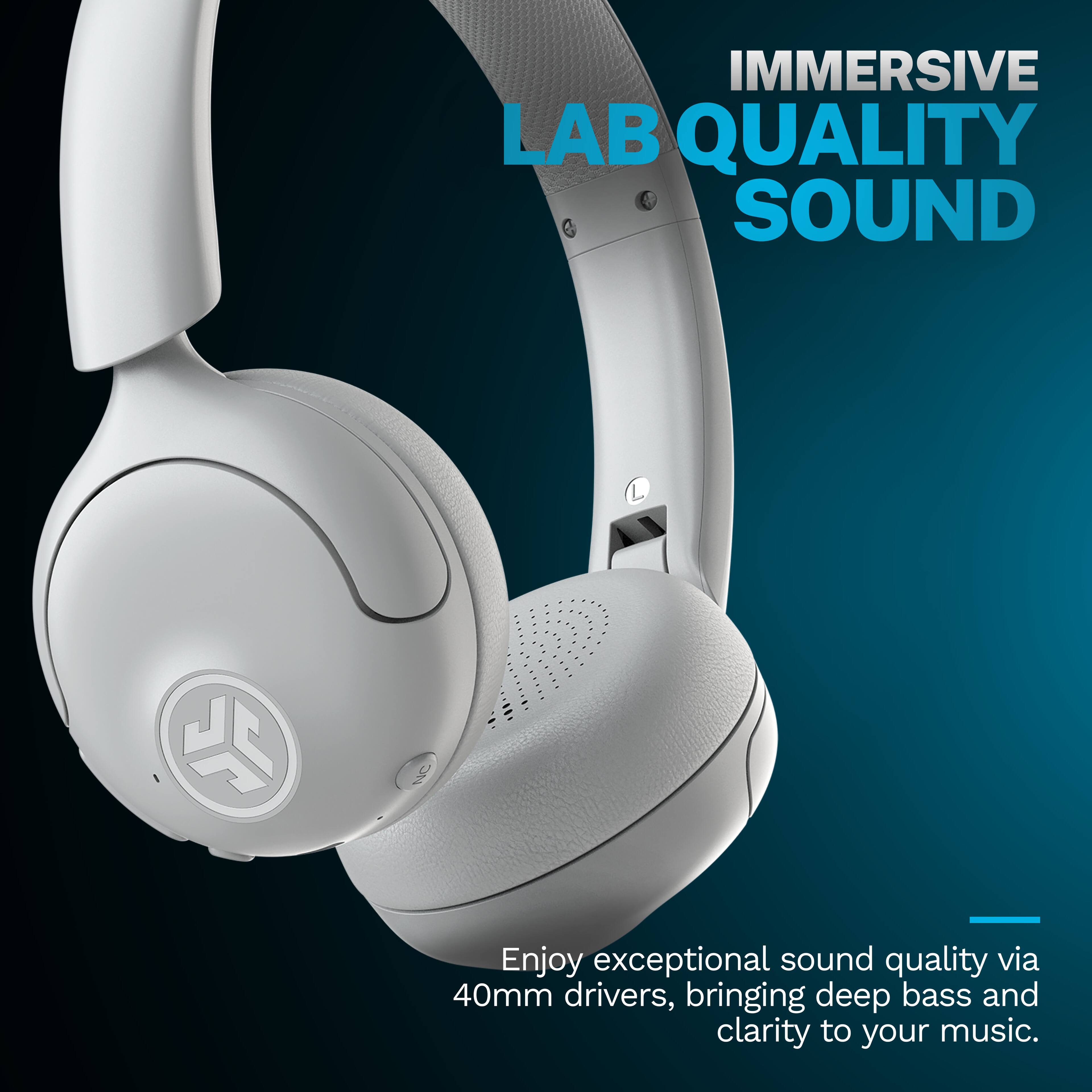 IMMERSIVE LAB QUALITY SOUND
Enjoy exceptional sound quality via 40mm drivers, bringing deep bass and clarity to your music.