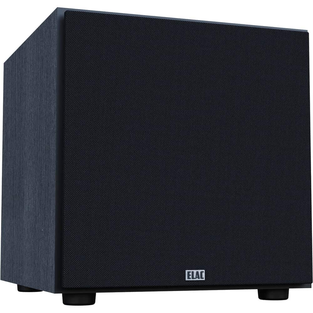 ELAC - Debut 3.0 - DS103-BK 10" 200W Powered Subwoofer with Custom Driver and Class D Amplifier for Home Theaters - Black