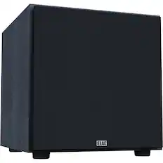 Front. ELAC - ELAC Debut 3.0 - DS103-BK 10" 200W Powered Subwoofer with Custom Driver and Class D Amplifier for Home Theaters - Black.