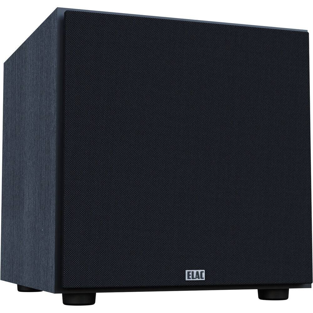 Front. ELAC - ELAC Debut 3.0 - DS103-BK 10" 200W Powered Subwoofer with Custom Driver and Class D Amplifier for Home Theaters - Black.