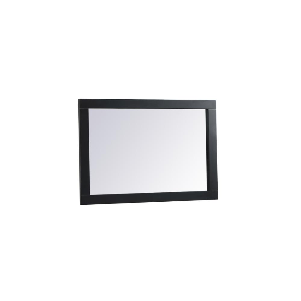 Left. Elegant Decor - Cole vanity mirror 22 x 32 inch in black - Black.