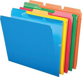 Pendaflex - Ready-Tab Recycled File Folder, 1/3-Cut Tab, Letter Size, 50/Box - Multicolor