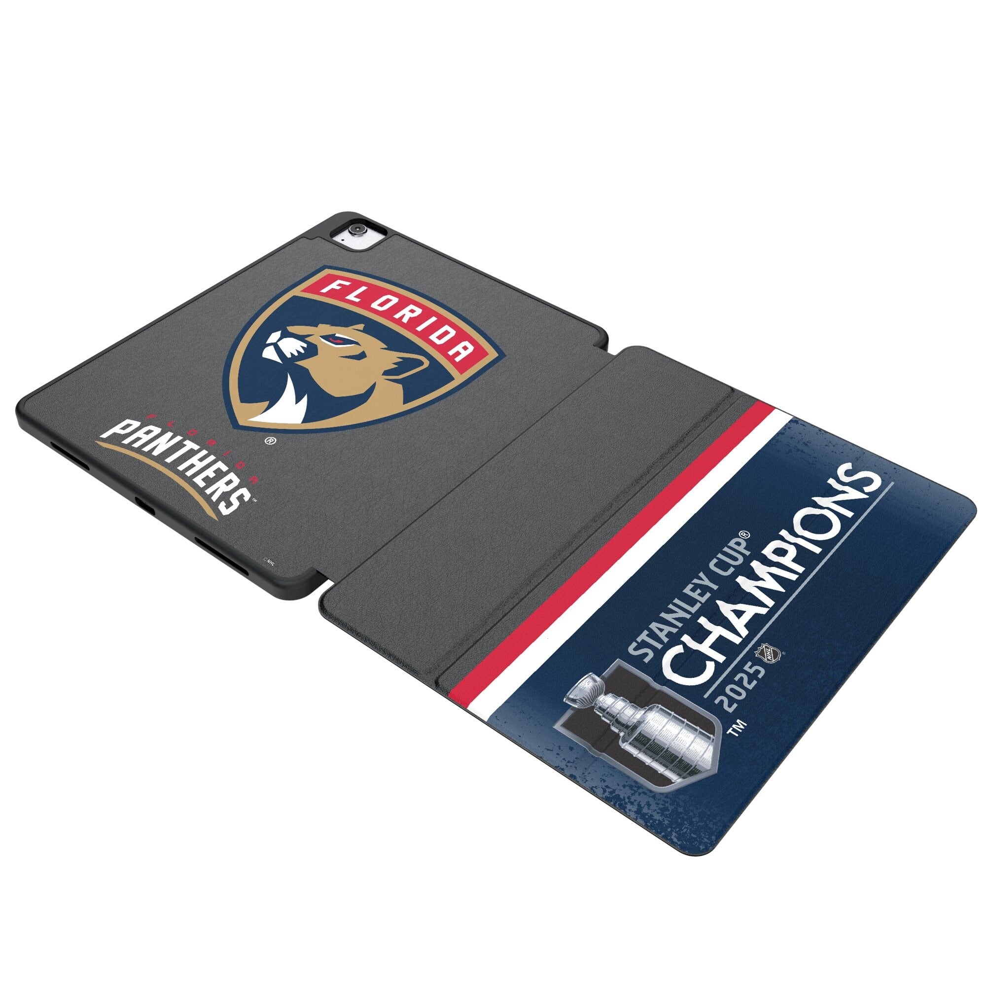 Keyscaper - Florida Panthers 2025 Stanley Cup Champions iPad Tablet Case - 13in Air M2 - Black