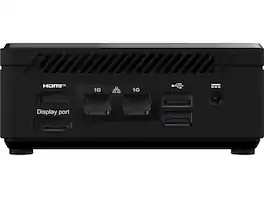 MSI - Cubi N ADL Fanless Mini PC, Intel Pentium N200, WiFi AC9462, BT 5, Dual LAN, ThunderBOLT C, Black, Non-OS