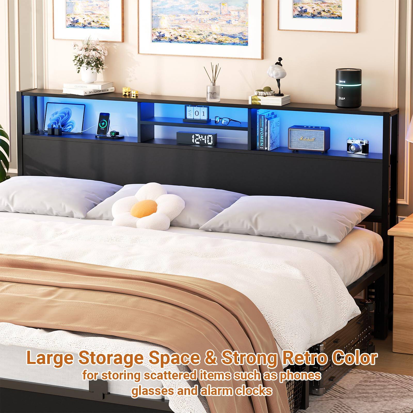 m - 5 RAM P N 0 1 12:40 I WOMEN

A Large Storage Space & Strong Retro Color for storing scattered items such as phones, glasses, and alarm clocks