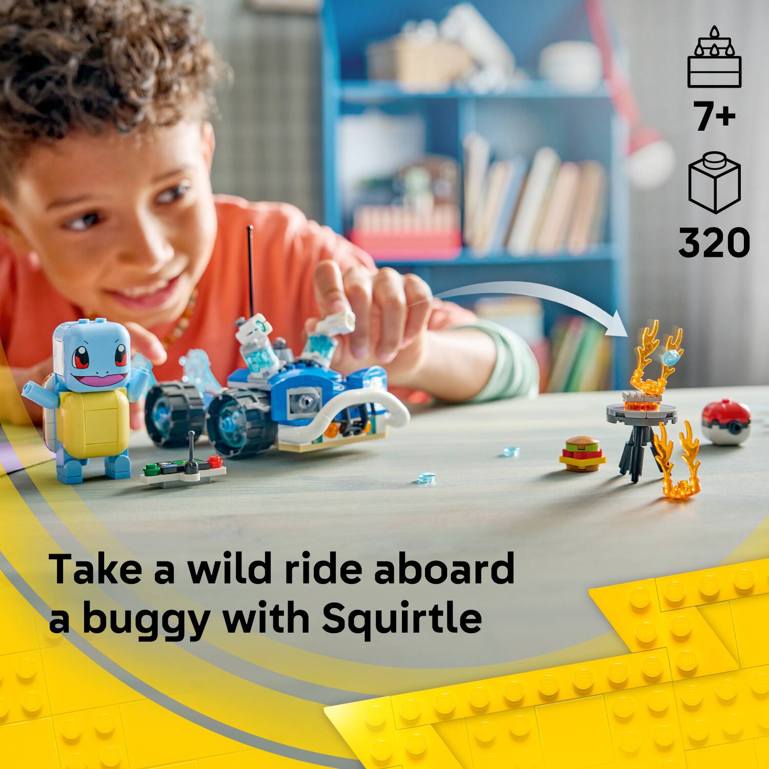 7+ 320  
Take a wild ride aboard a buggy with Squirtle